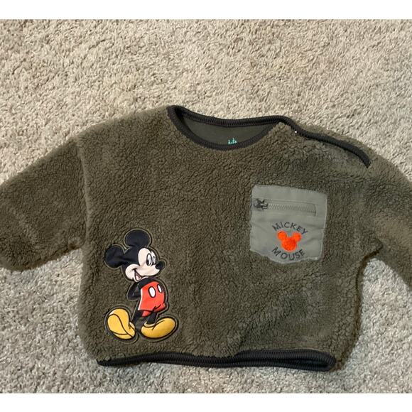 Disney Mickey Mouse Fleece Sweatshirt - 3-6 Months - Picture 1 of 3
